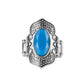 Taj Mahal Trendsetter - Blue - Paparazzi Ring Image