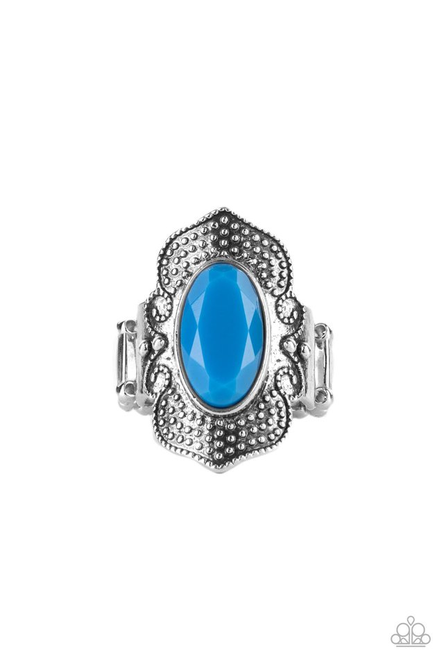 Taj Mahal Trendsetter - Blue - Paparazzi Ring Image
