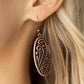 High Tide Terrace - Copper - Paparazzi Earring Image
