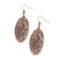 High Tide Terrace - Copper - Paparazzi Earring Image
