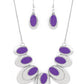 ​Endless Eclipse - Purple - Paparazzi Necklace Image