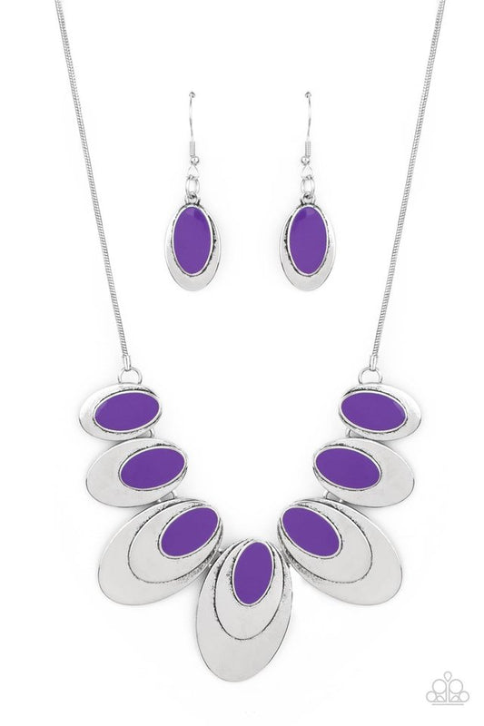 ​Endless Eclipse - Purple - Paparazzi Necklace Image