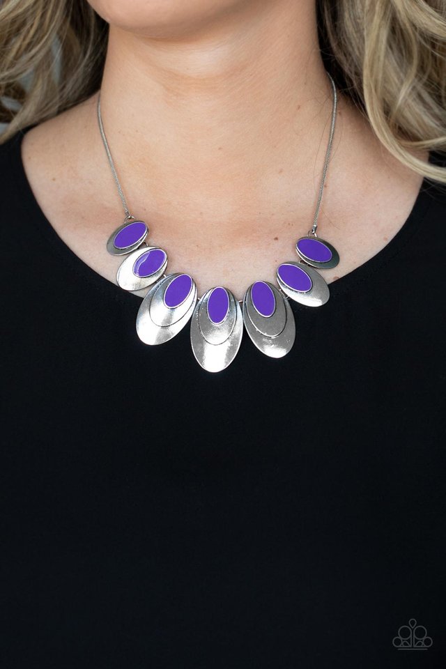 ​Endless Eclipse - Purple - Paparazzi Necklace Image