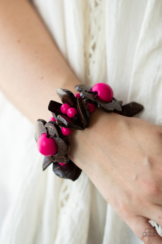 ​Mediterranean Mangrove - Pink - Paparazzi Bracelet Image