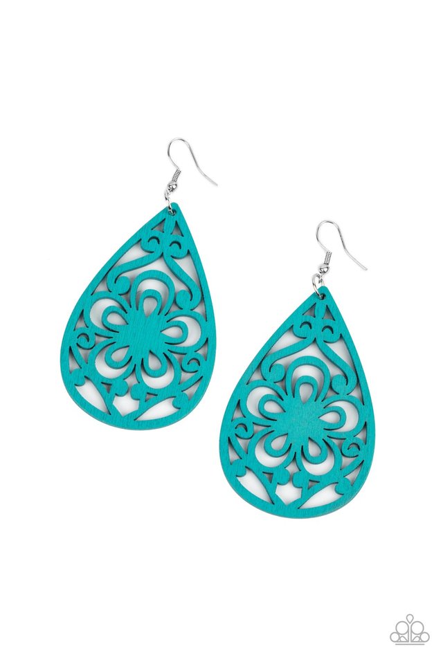 Marine Eden - Blue - Paparazzi Earring Image