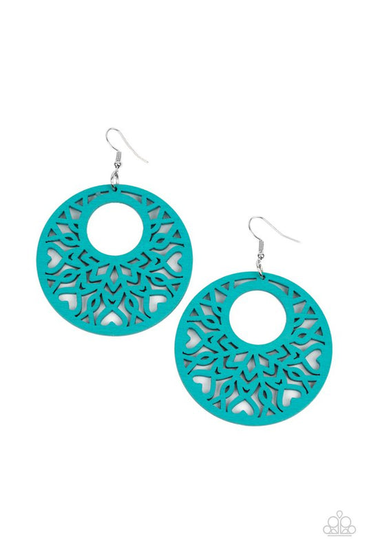 ​Tropical Reef - Blue - Paparazzi Earring Image