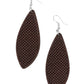 Surf Scene - Brown - Paparazzi Earring Image