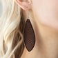Surf Scene - Brown - Paparazzi Earring Image