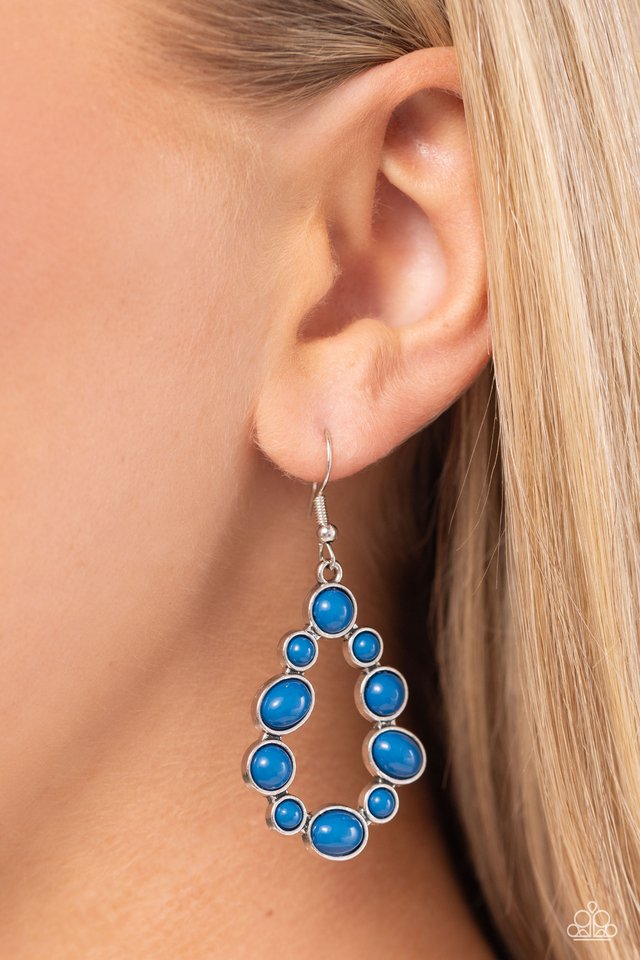 POP-ular Party - Blue - Paparazzi Earring Image