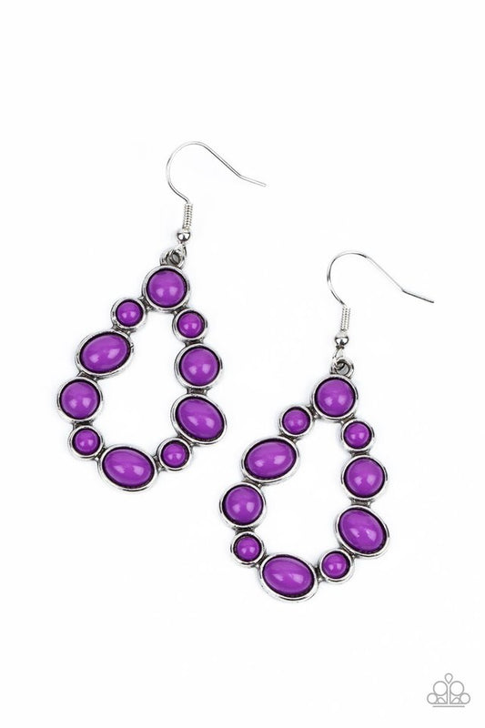 ​POP-ular Party - Purple - Paparazzi Earring Image