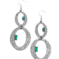 OVAL and OVAL Again - Green - Paparazzi Earring Image