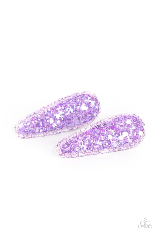 Sugar Plum Sparkle - Purple - Paparazzi Hair Accessories Image