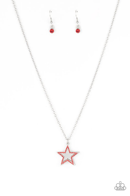 American Anthem - Red - Paparazzi Necklace Image