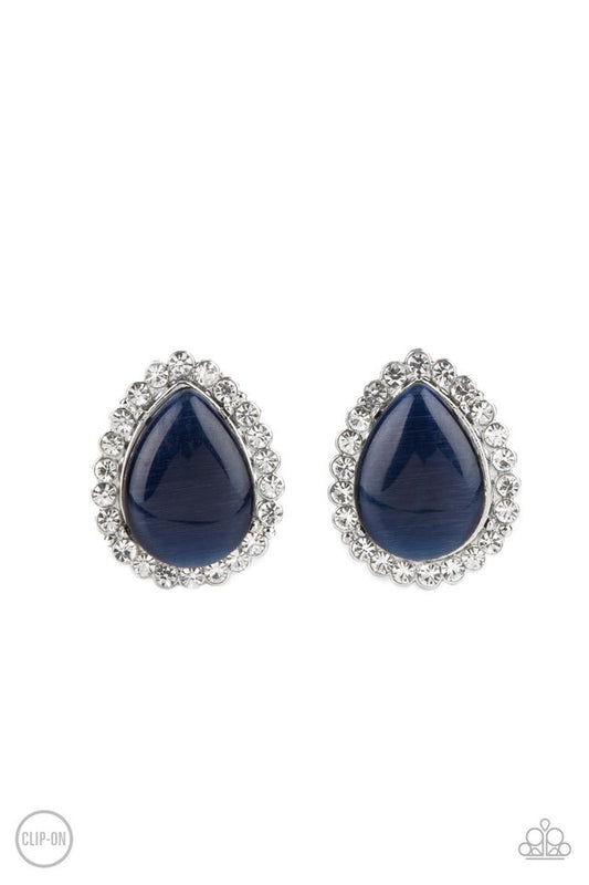 Downright Demure - Blue - Paparazzi Earring Image