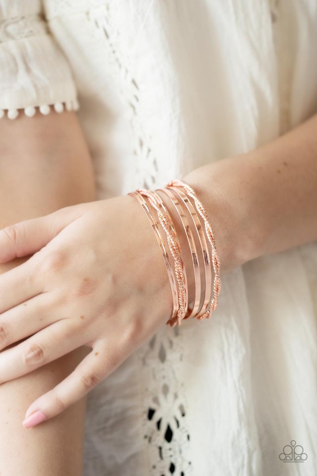 ​Sensational Shimmer - Copper - Paparazzi Bracelet Image