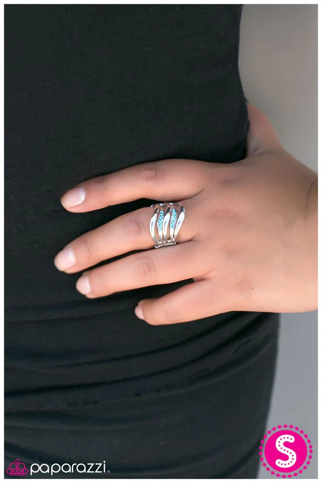 Paparazzi Ring ~ High Tide - Blue