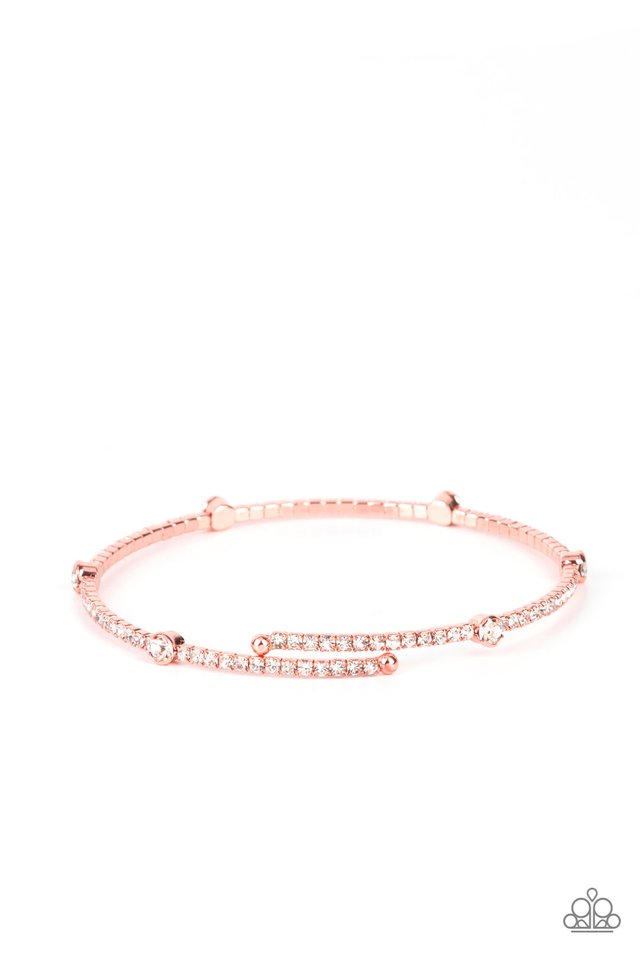 Upgraded Glamour​ - Copper - Paparazzi Bracelet Image