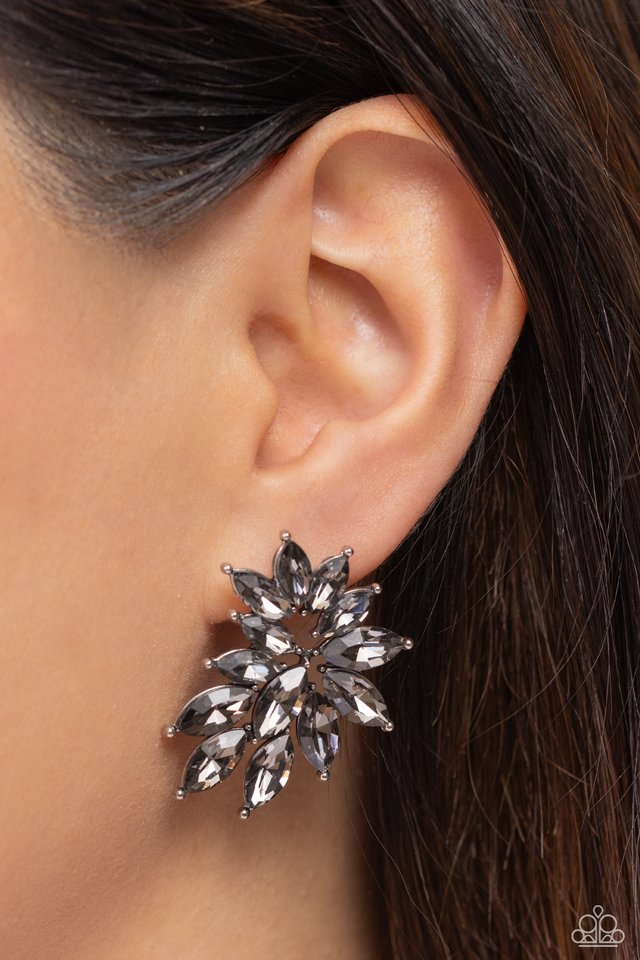 ​Fire Hazard - Silver - Paparazzi Earring Image
