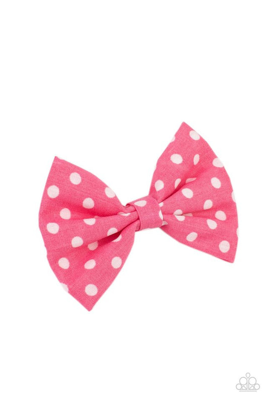 ​Polka Dot Delight - Pink - Paparazzi Hair Accessories Image