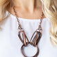 Lip Sync Links - Copper - Paparazzi Necklace Image