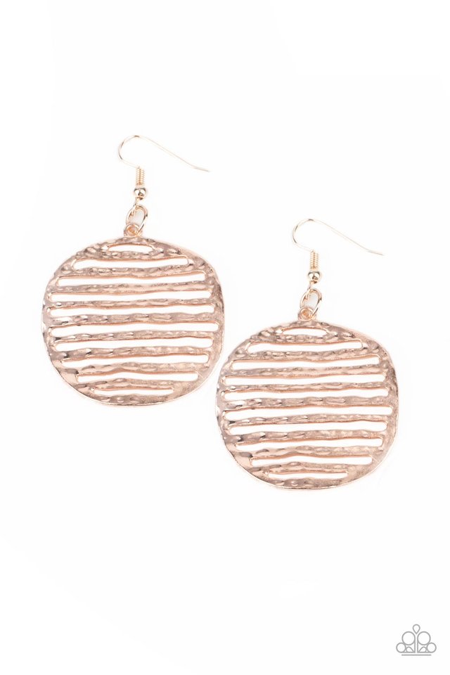 ​Sunrise Stunner - Rose Gold - Paparazzi Earring Image