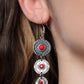​Totem Temptress - Red - Paparazzi Earring Image