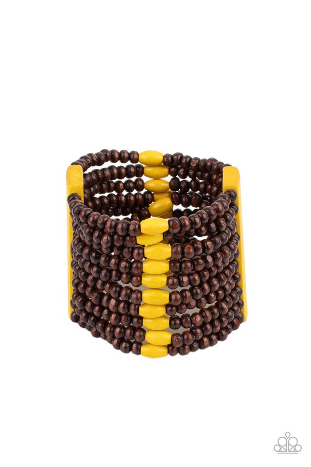 ​Tropical Trendsetter - Yellow - Paparazzi Bracelet Image