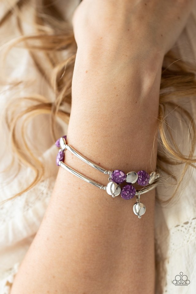 ​Terrazzo Territory - Purple - Paparazzi Bracelet Image