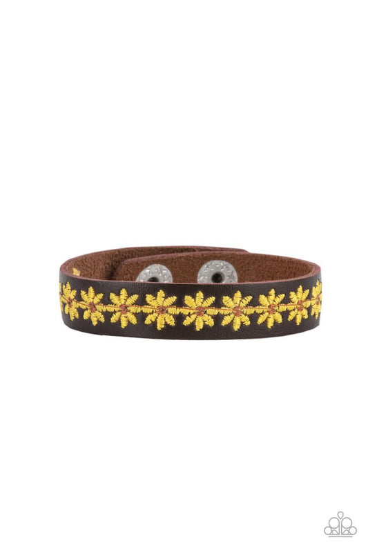Wildflower Wayfarer - Yellow - Paparazzi Bracelet Image