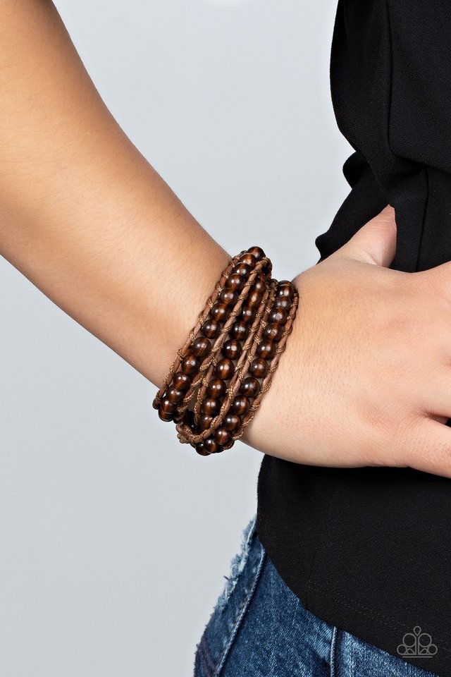 ​Pine Paradise - Brown - Paparazzi Bracelet Image