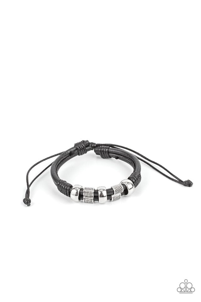 ​Urban Cattle Drive - Black - Paparazzi Bracelet Image