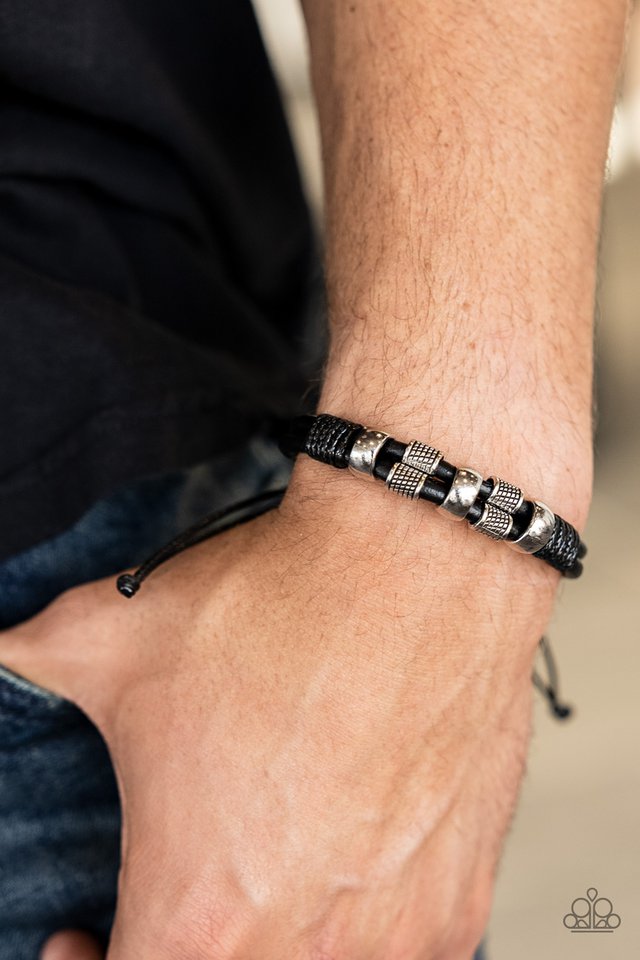 ​Urban Cattle Drive - Black - Paparazzi Bracelet Image