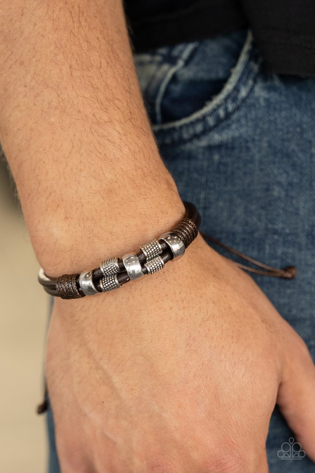 ​Urban Cattle Drive - Brown - Paparazzi Bracelet Image