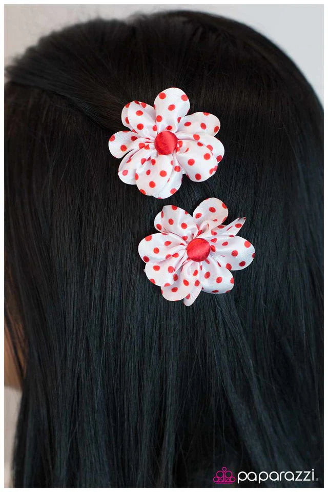 Paparazzi Hair Accessories ~ The Perfect Pair - Red