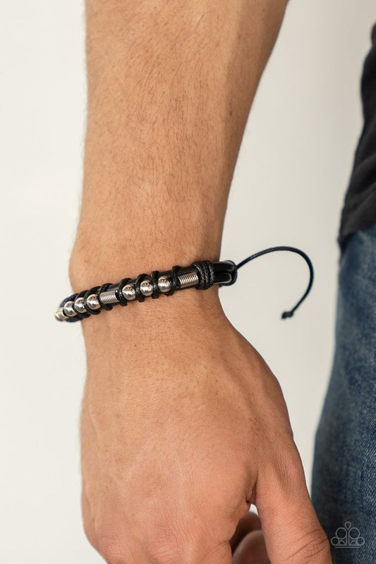 Bronco Brawler - Black - Paparazzi Bracelet Image