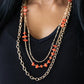 Artisanal Abundance - Orange - Paparazzi Necklace Image