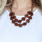 ​Beach Day Demure - Brown - Paparazzi Necklace Image
