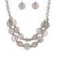 Beach Day Demure - Silver - Paparazzi Necklace Image