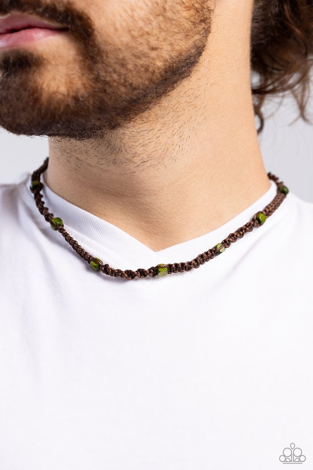 Scenic Climb - Green - Paparazzi Necklace Image