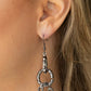 Shameless Shine - Black - Paparazzi Earring Image