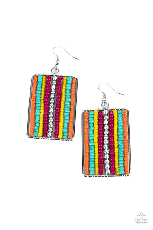 ​Beadwork Wonder - Multi - Paparazzi Earring Image