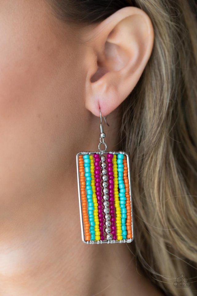 ​Beadwork Wonder - Multi - Paparazzi Earring Image