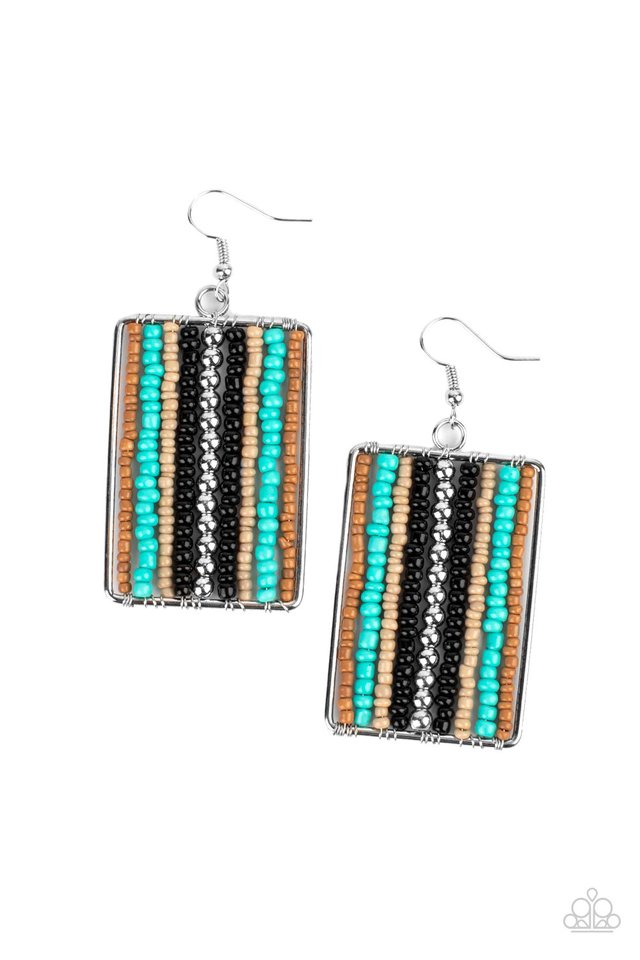 ​Beadwork Wonder - Black - Paparazzi Earring Image