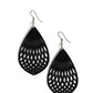 Caribbean Coral - Black - Paparazzi Earring Image