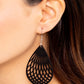 Caribbean Coral - Black - Paparazzi Earring Image