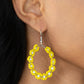 ​Festively Flower Child - Yellow - Paparazzi Earring Image