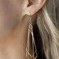 ​Shape Shifting Shimmer - Gold - Paparazzi Earring Image