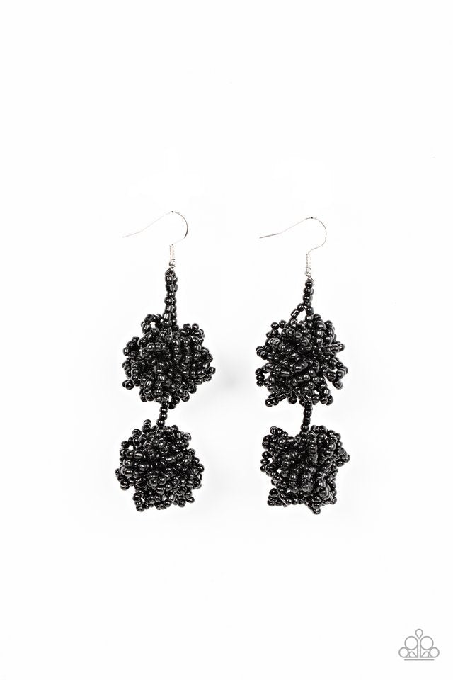 Celestial Collision - Black - Paparazzi Earring Image