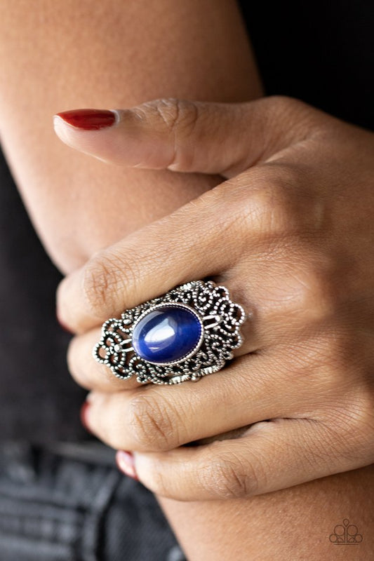 ​Once Upon a Meadow - Blue - Paparazzi Ring Image