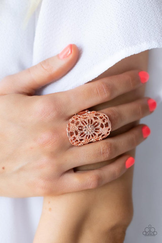 ​Mandala Grove - Copper - Paparazzi Ring Image